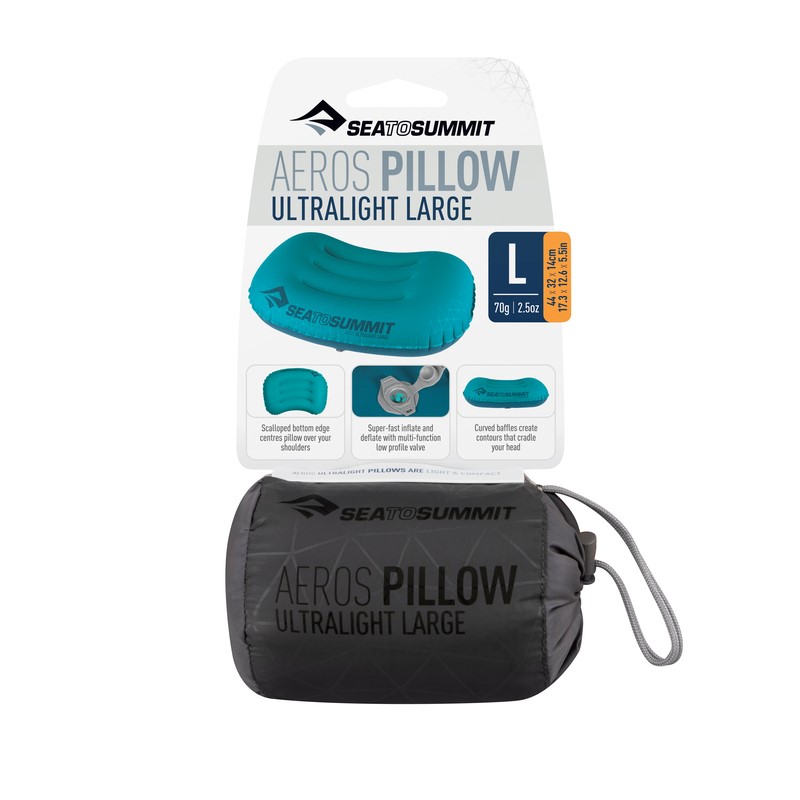 Cestovní polštář Sea to Summit Aeros Ultralight Pillow Large grey 5