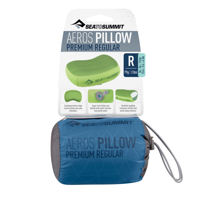 Sea to summit Aeros Premium Pillow Regular - Barva: Lime